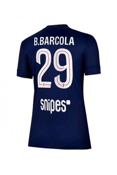 Paris Saint-Germain Bradley Barcola #29 Jalkapallovaatteet Naisten Kotipaita 2025-26 Lyhythihainen Paris Saint-Germain Bradley Barcola #29 Jalkapallovaatteet Naisten Kotipaita 2025-26 Lyhythihainen